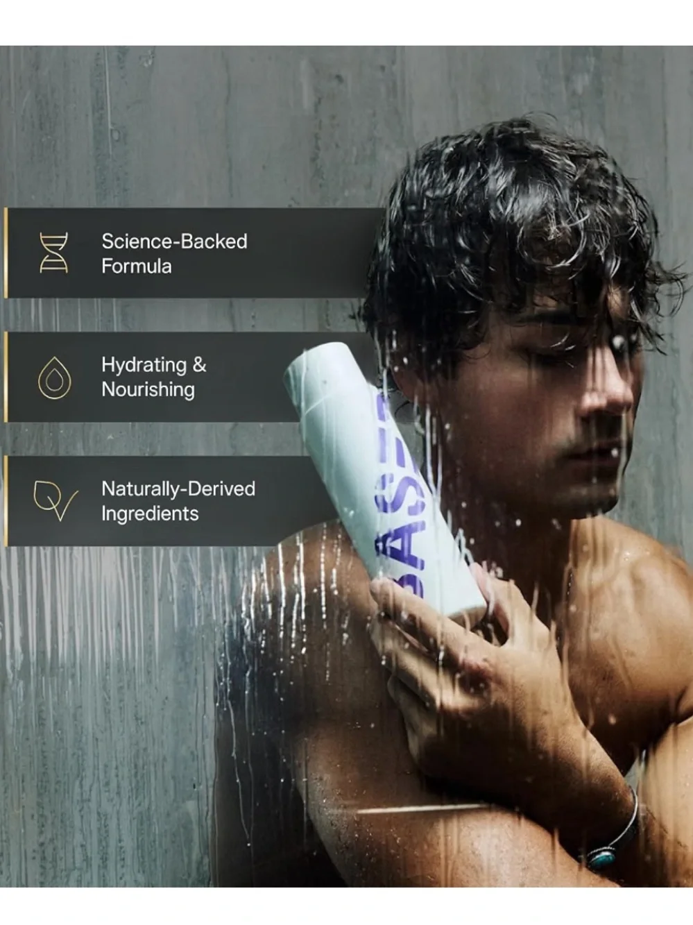 BASED Hydrating Conditioner with Peppermint Oil & Coconut Oil, Conditioner Men